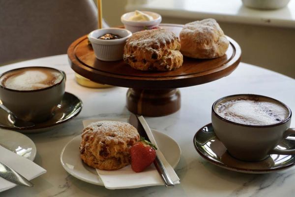 Tea and Scones at Twin Trees Hotel Frogs Bar and Dining